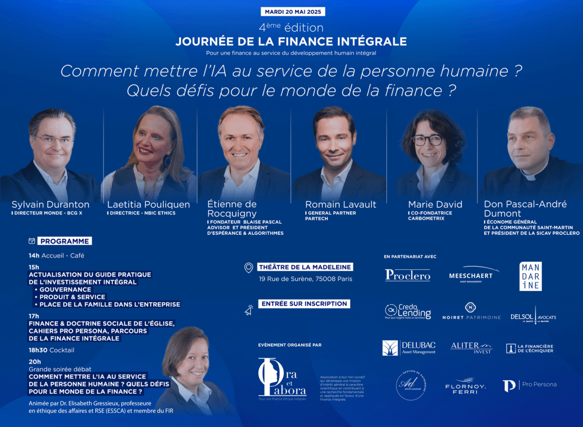 Bilan de la 4ème édition de la journée de la finance intégrale sur l&rsquo;IA et la dignité humaine
